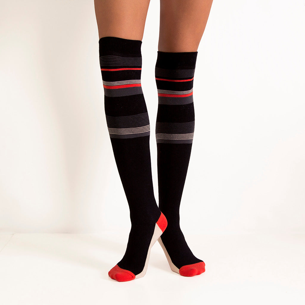 Pin Stripes - Over the Knee Socks