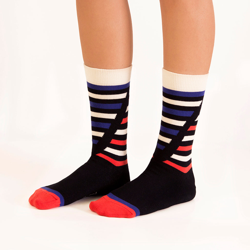 Poker Navy Socks