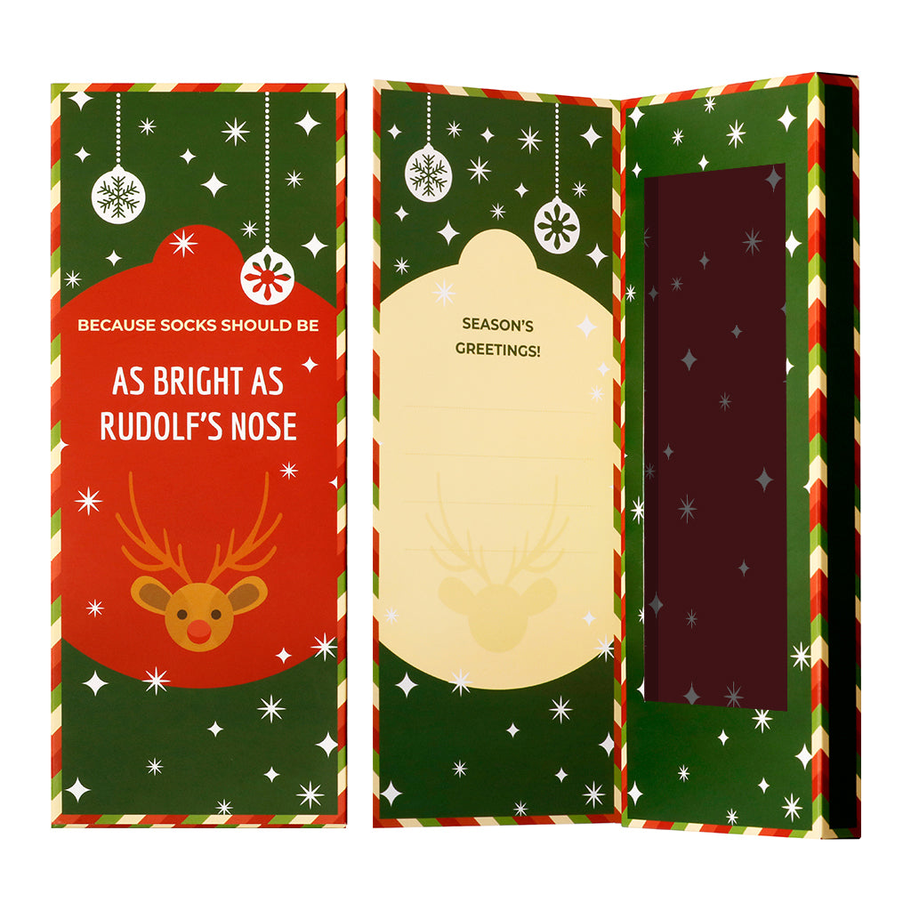 Season's Greetings Socks Card - Greeting Card